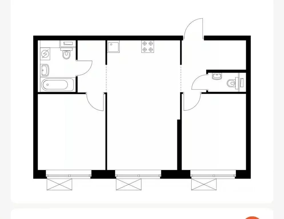 2-к кв. Москва проезд Стройкомбината, 1 (62.8 м) - Фото 2