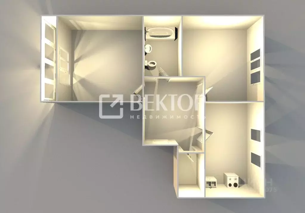 2-к кв. Ярославская область, Ярославский муниципальный округ, д. ... - Фото 2