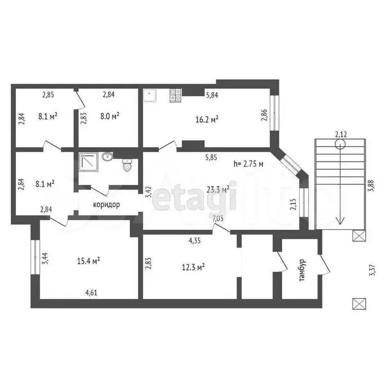 Продам офисное помещение, 102.7 м - Фото 0