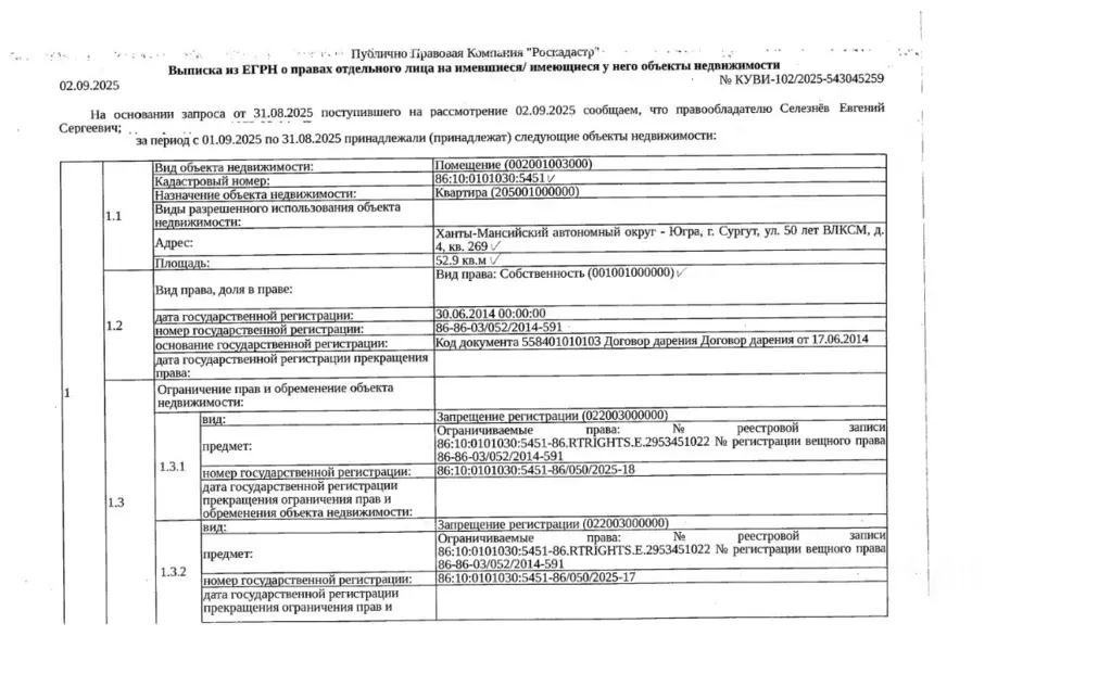 Свободной планировки кв. Ханты-Мансийский АО, Сургут ул. 50 лет ВЛКСМ, ... - Фото 2