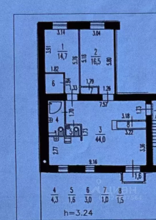 3-к кв. Санкт-Петербург Московский просп., 165 (86.6 м) - Фото 2
