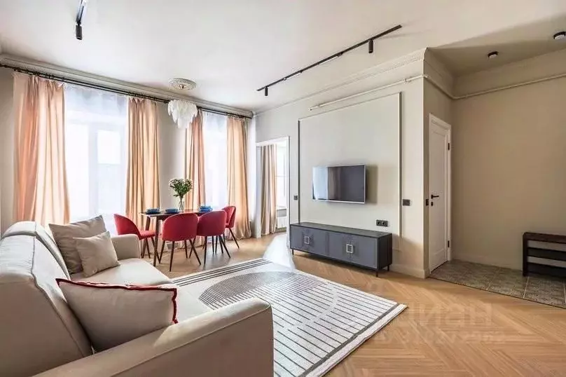 3-к кв. Санкт-Петербург ул. Рубинштейна, 27 (56.0 м) - Фото 2