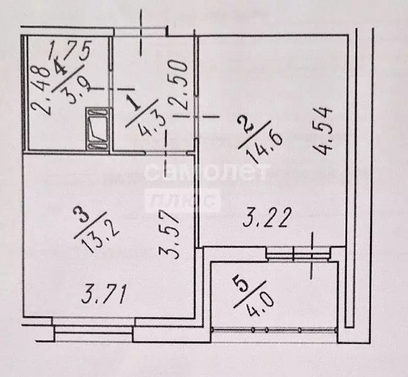 1-к кв. Омская область, Омск Волгоградская ул., 49 (36.0 м) - Фото 1