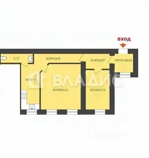 2-к кв. Санкт-Петербург Саперный пер., 16/36 (59.0 м) - Фото 2