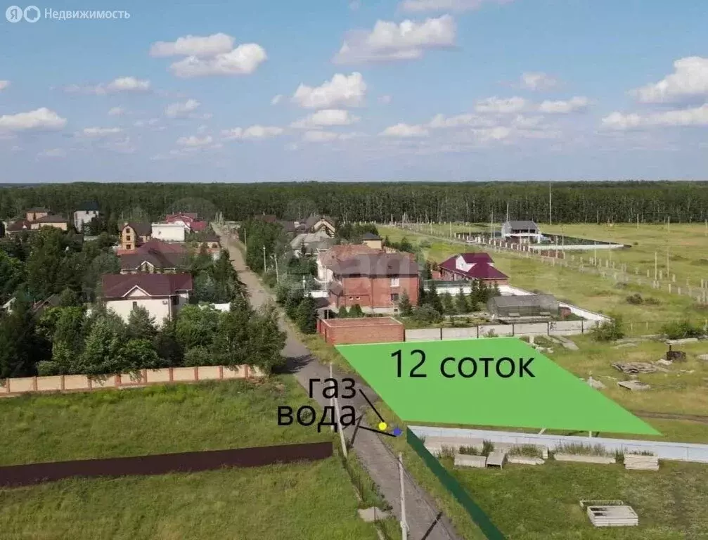 Участок в село Усть-Заостровка, Звёздная улица (1190 м) - Фото 1