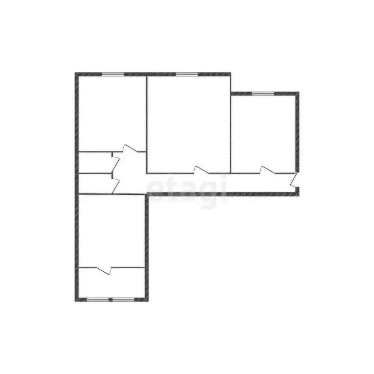 3-комнатная квартира: Старый Оскол, микрорайон Северный, 27 (66 м) - Фото 1
