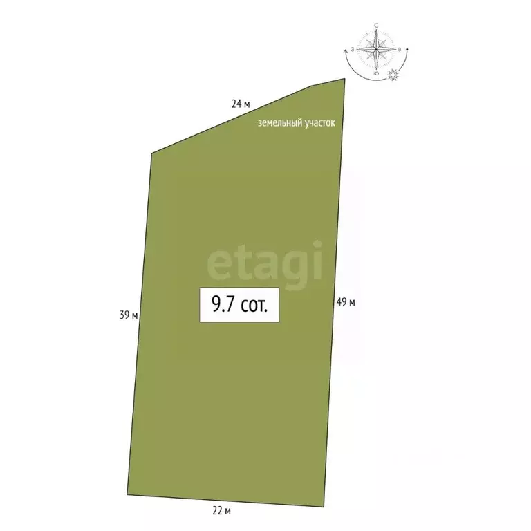 Участок в Алтай, Майминский район, Майминское с/пос, Долина СТ  (9.7 ... - Фото 2