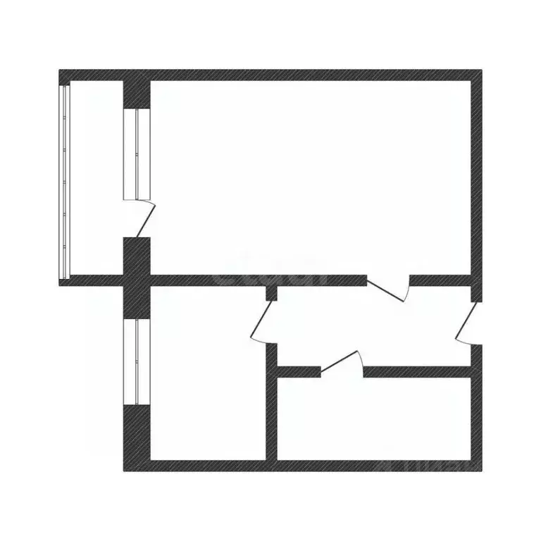 1-к кв. Курганская область, Кетовский муниципальный округ, с. ... - Фото 2