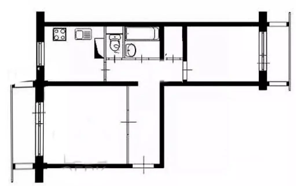 2-к кв. Крым, Симферополь ул. Киевская, 83 (51.0 м) - Фото 2