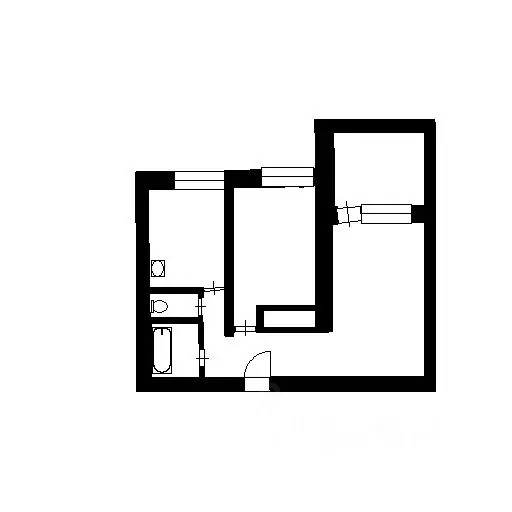 2-к кв. Новосибирская область, Новосибирск ул. Титова, 198 (46.8 м) - Фото 1