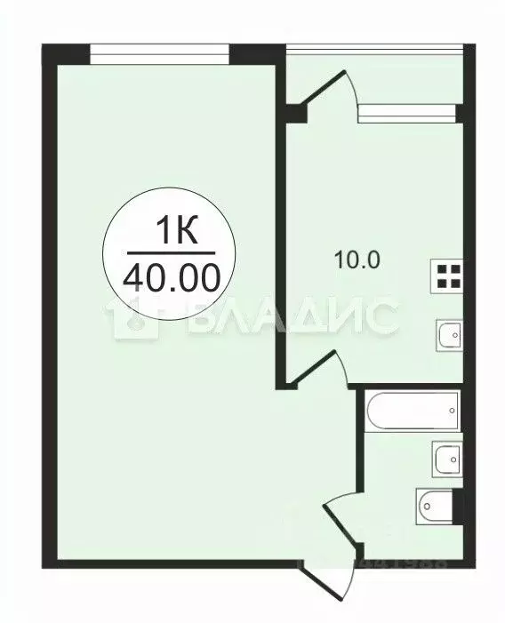1-к кв. Москва Новодмитровская ул., 2к7 (40.0 м) - Фото 2