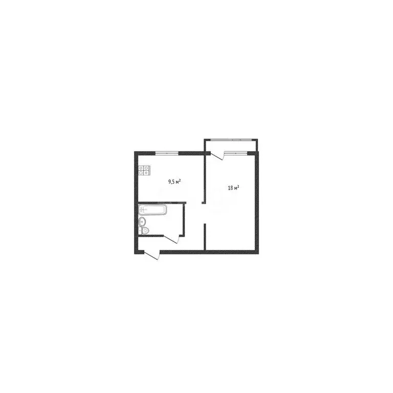 1-комнатная квартира: Нефтекамск, Социалистическая улица, 32 (31.5 м) - Фото 1