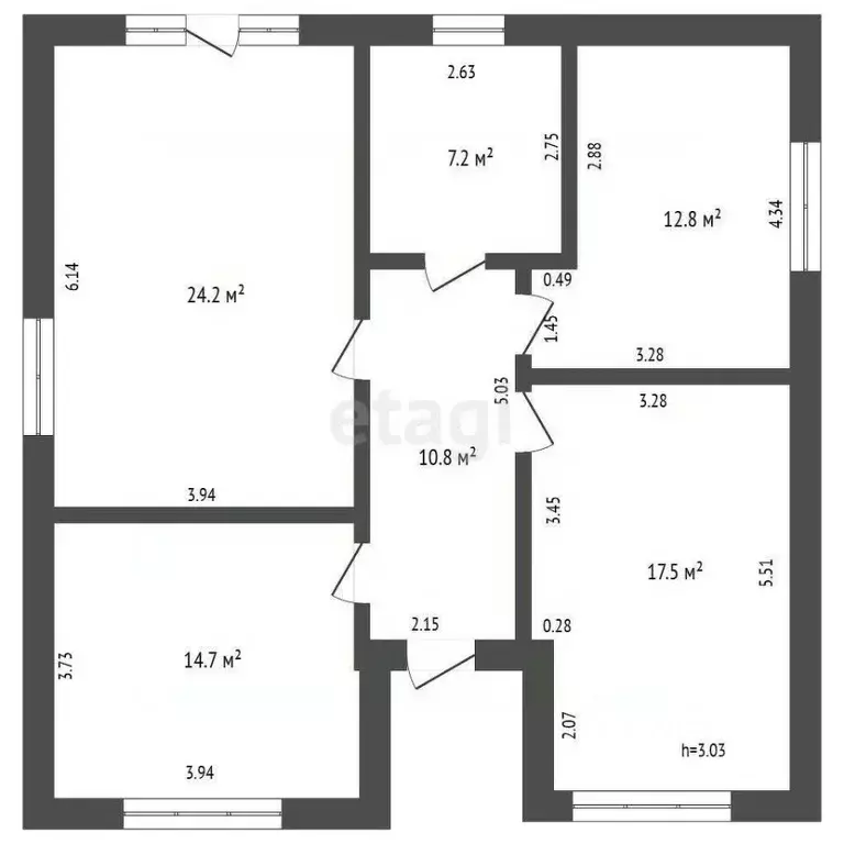 Дом в Татарстан, Тукаевский район, Малошильнинское с/пос, с. ... - Фото 1