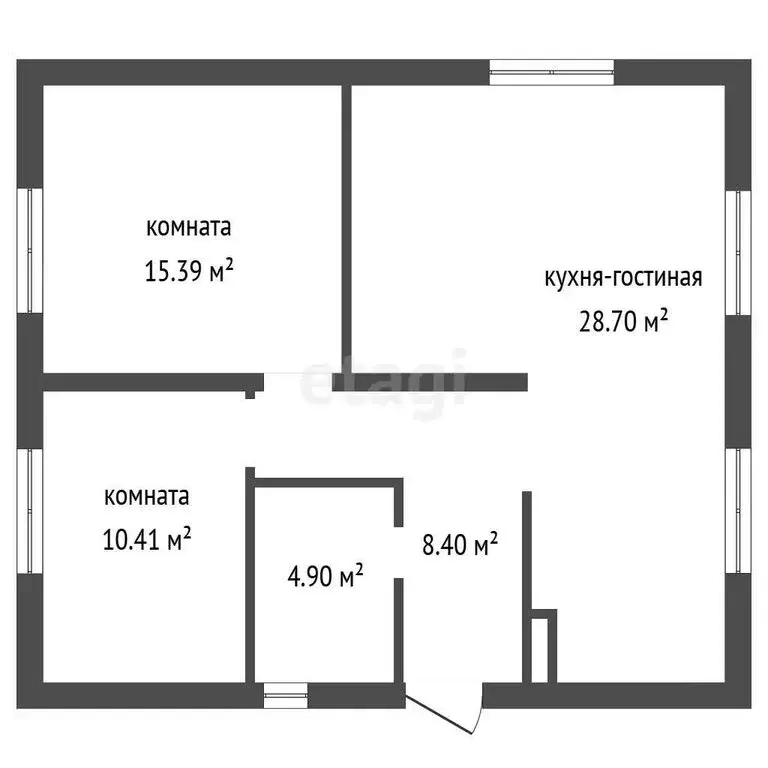 Дом в посёлок Воля, улица Ильича (72.5 м) - Фото 1