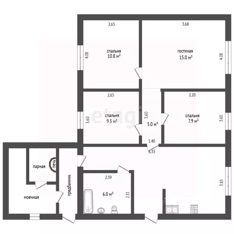 Дом в Тюменская область, Тобольский муниципальный округ, Ворогушинское ... - Фото 2