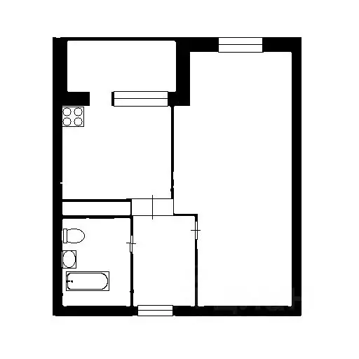 1-к кв. Башкортостан, Уфа Бакалинская ул., 64/3 (33.0 м) - Фото 2