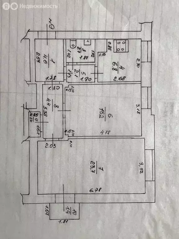 3-комнатная квартира: Анапа, улица Ленина, 68 (61.8 м) - Фото 1