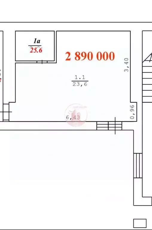 Студия Крым, Евпатория туп. Матвеева, 14/21 (25.6 м) - Фото 1
