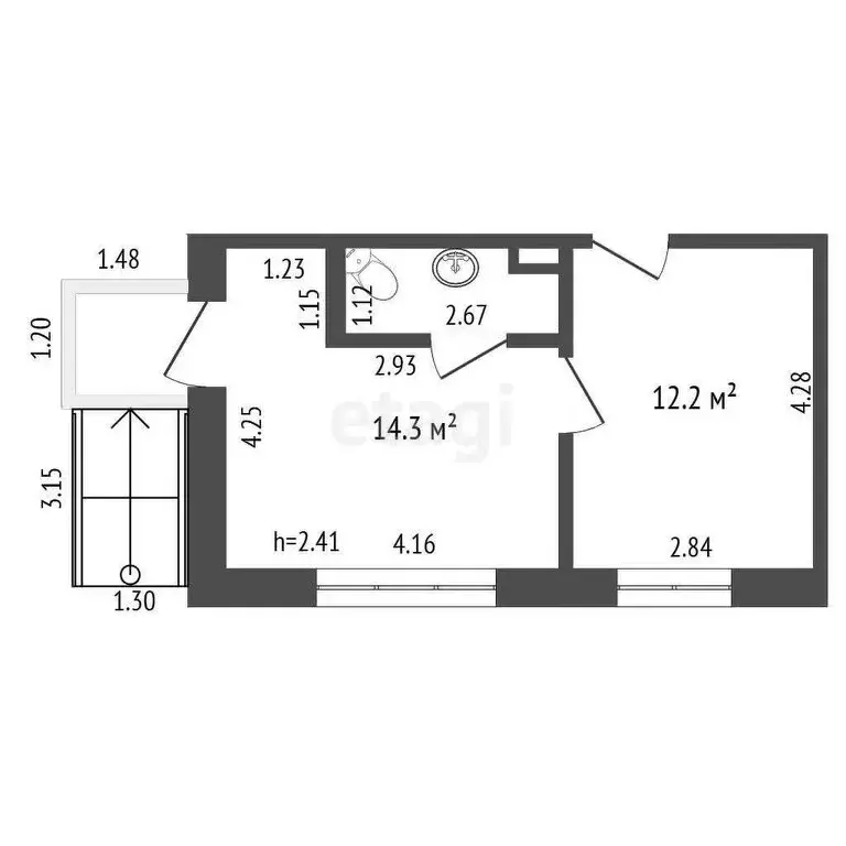 Офис (29.3 м) - Фото 1