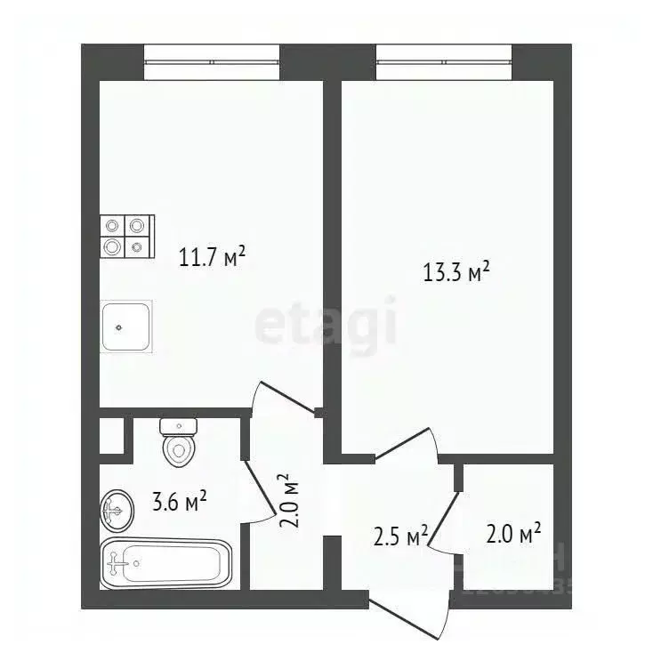 1-к кв. Москва Варшавское ш., 170Ек1 (35.1 м) - Фото 1