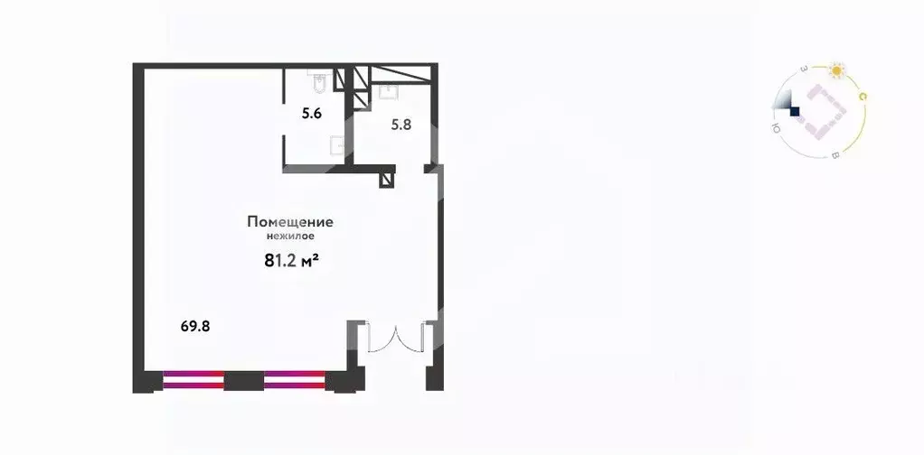 Помещение свободного назначения в Москва ул. Нижние Поля, 136 (81 м) - Фото 2