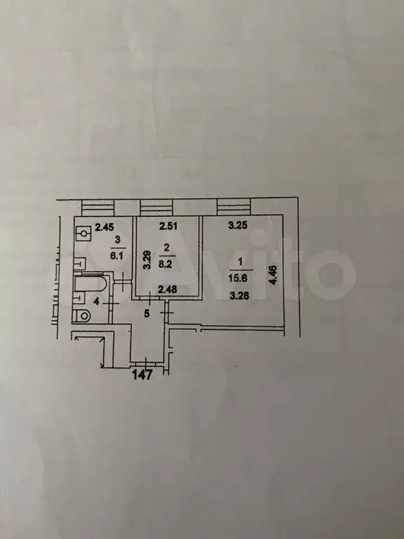 2-к. квартира, 38 м, 2/9 эт. - Фото 0