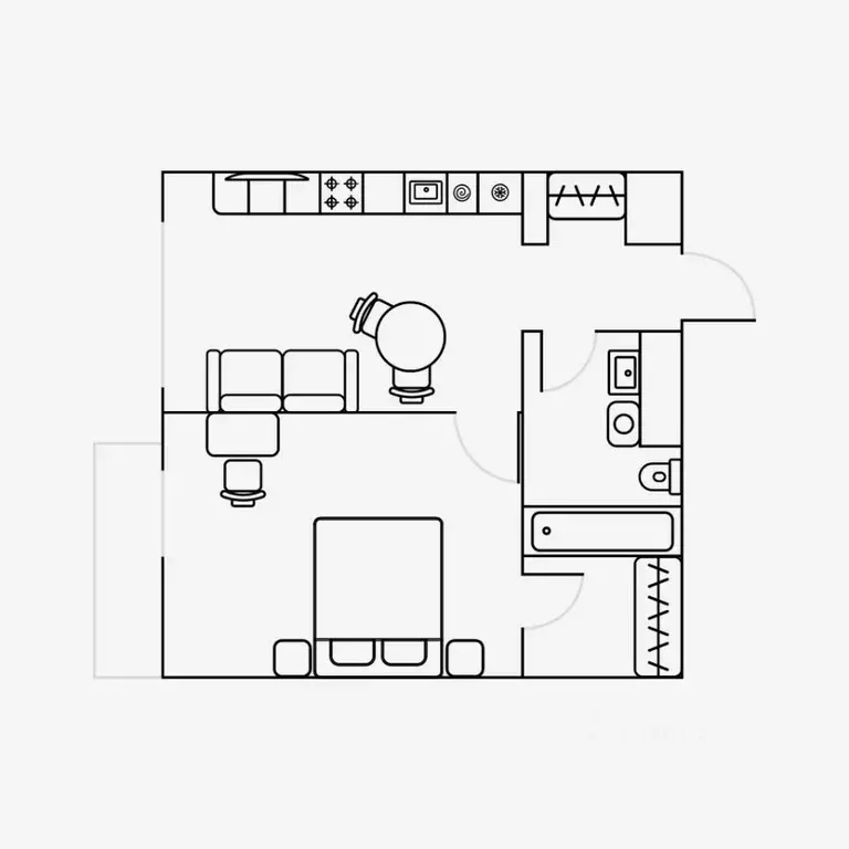 2-к кв. Свердловская область, Екатеринбург ул. Шаумяна, 24 (41.0 м) - Фото 1