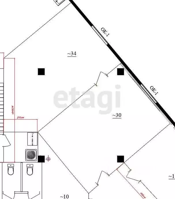 Офис в Костромская область, Кострома Никитская ул., 47А (64 м) - Фото 1