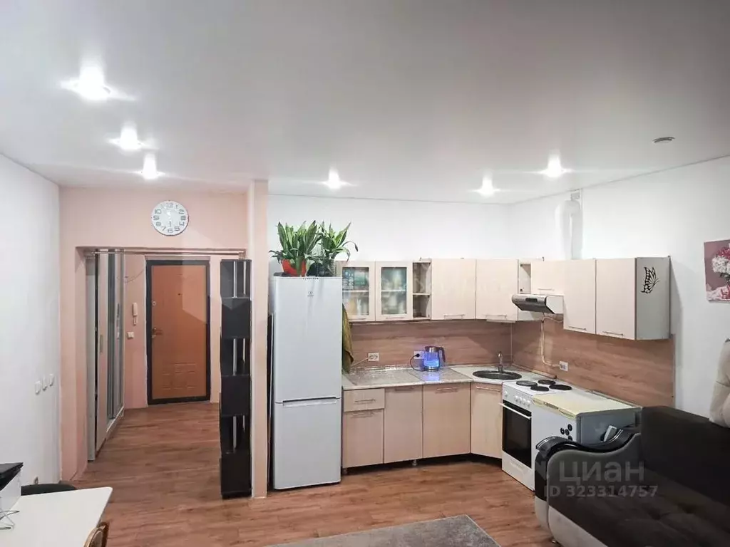 Студия Тюменская область, Тюмень Войновка мкр, ул. Энергостроителей, ... - Фото 1