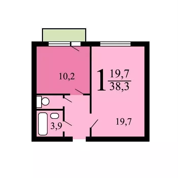 1-комнатная квартира: Москва, Люблинская улица, 104с3 (40 м) - Фото 1