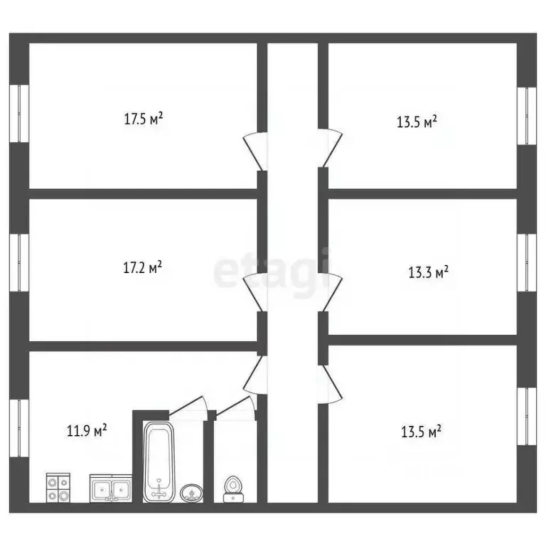 5-к кв. Ярославская область, Рыбинск Волжская наб., 197 (105.0 м) - Фото 2