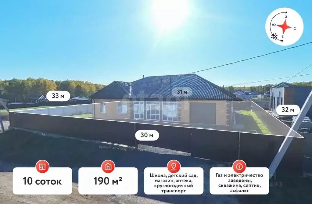 Дом в Тюменская область, Тюменский муниципальный округ, с. Луговое ул. ... - Фото 0