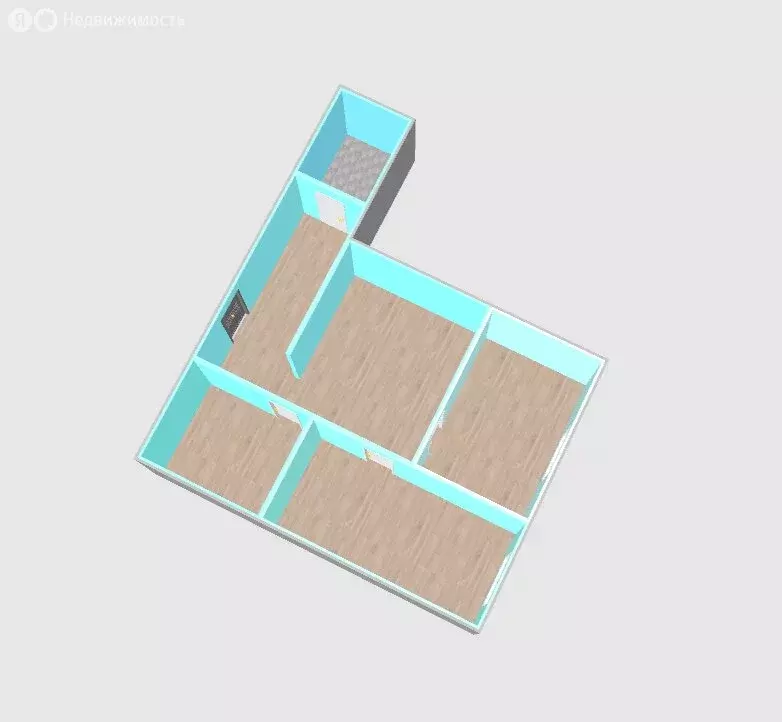 3-комнатная квартира: Тюмень, Ткацкий проезд, 8 (55 м) - Фото 1