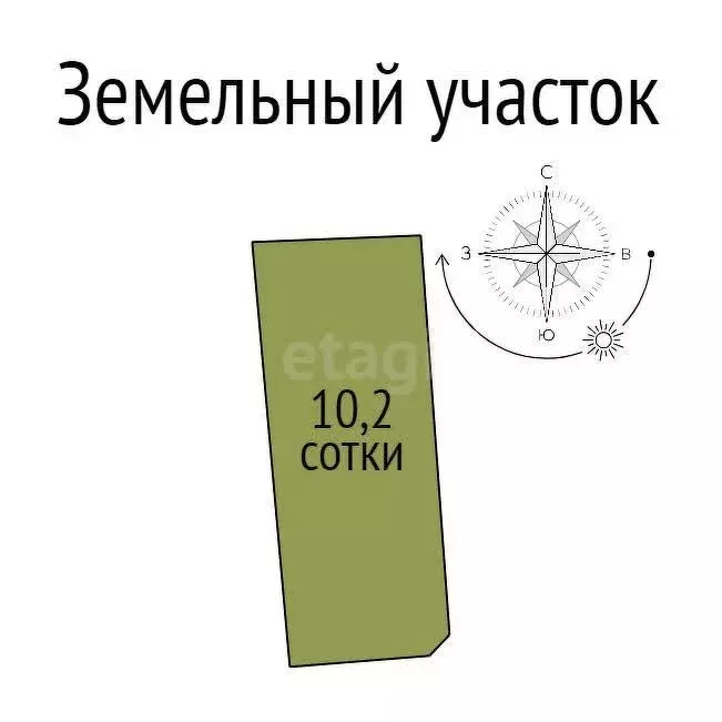 Участок в посёлок Майский, квартал Майский-80, Малиновая улица (10.2 ... - Фото 0