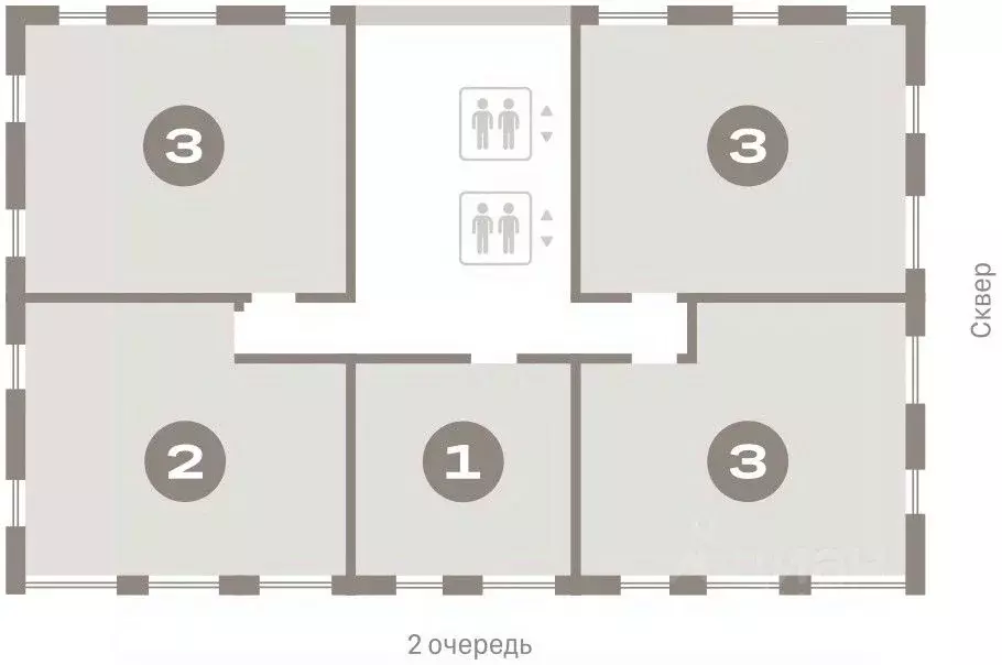 3-к кв. Новосибирская область, Новосибирск ул. Аэропорт, 88 (77.51 м) - Фото 1