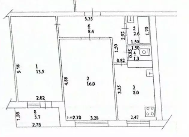 2-к кв. Краснодарский край, Армавир ул. Советской Армии, 34 (50.95 м) - Фото 1