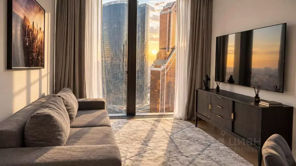 2-к кв. Москва 1-й Красногвардейский проезд, 22с1 (73.0 м) - Фото 2