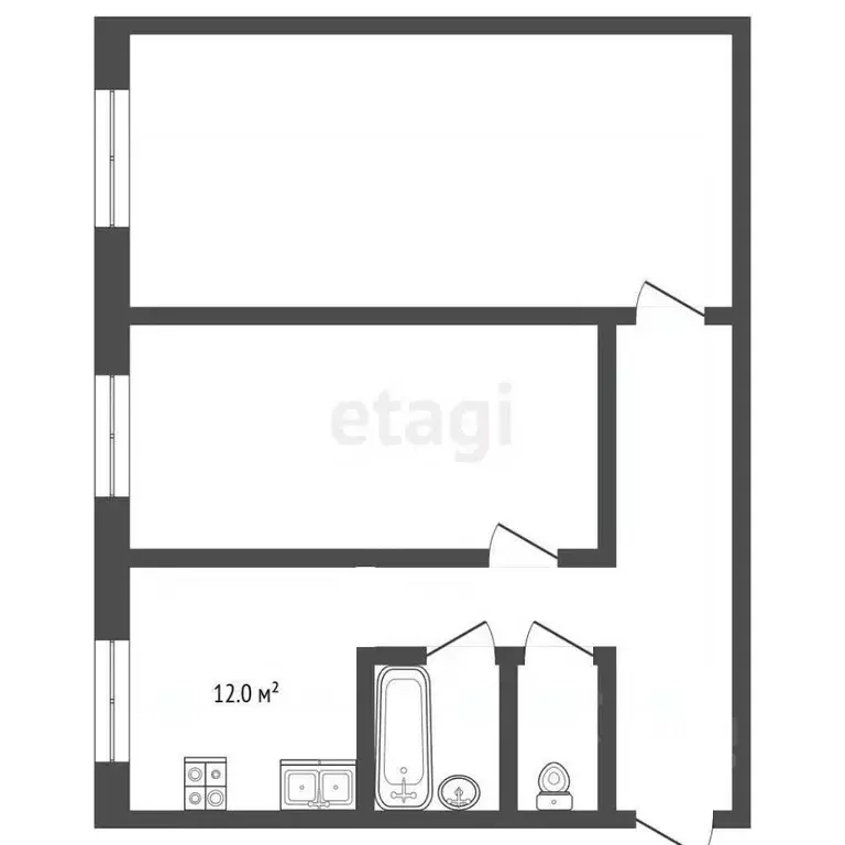 2-к кв. Московская область, Воскресенск городской округ, д. Золотово ... - Фото 2