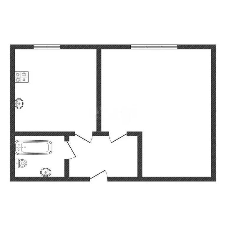1-комнатная квартира: Бийск, улица Красильникова, 305 (36 м) - Фото 1