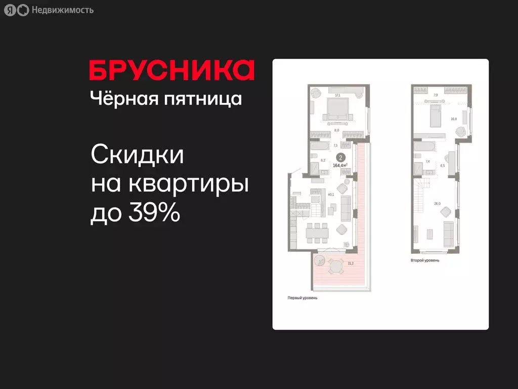 2-комнатная квартира: Тюмень, жилой комплекс На Минской (164.37 м) - Фото 1