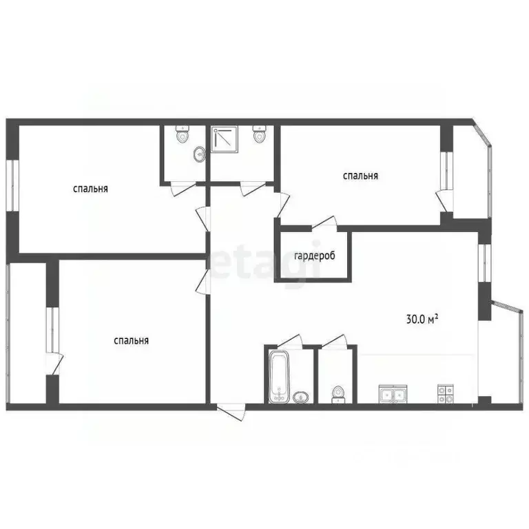 3-к кв. Краснодарский край, Анапа ул. Омелькова, 21 (115.0 м) - Фото 2