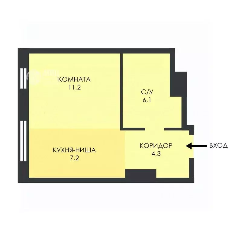 1-к кв. Москва ул. Крузенштерна, 3к1 (28.8 м) - Фото 2