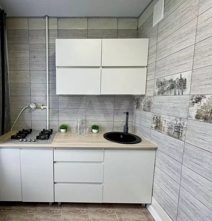 1-к. квартира, 33 м, 1/4 эт. - Фото 1