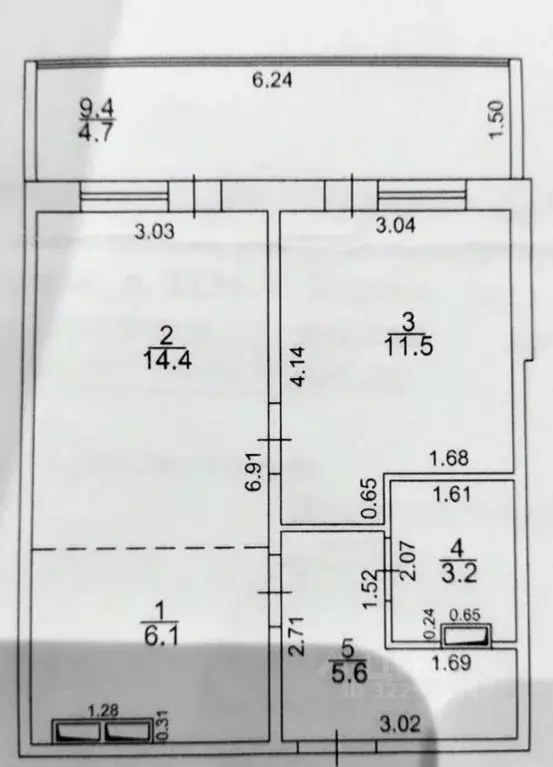 1-к кв. Кировская область, Киров Комсомольская ул., 113а (41.0 м) - Фото 2