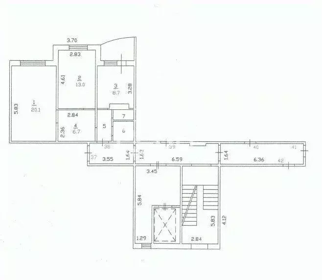 Квартира, 2 комнаты, 54 м - Фото 1