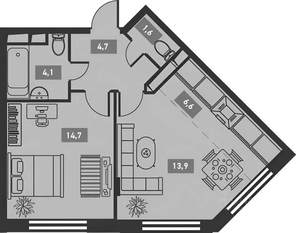 2-к кв. Москва Головинское ш., 11 (45.0 м) - Фото 2