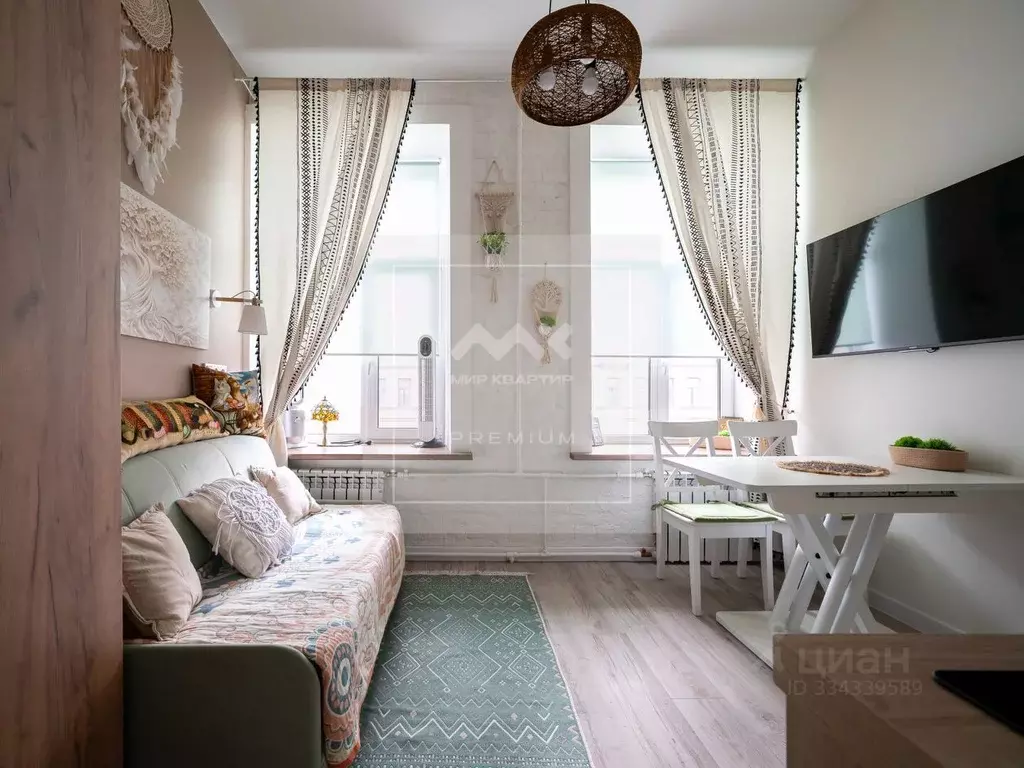 Студия Санкт-Петербург 2-я Советская ул., 10 (21.0 м) - Фото 1