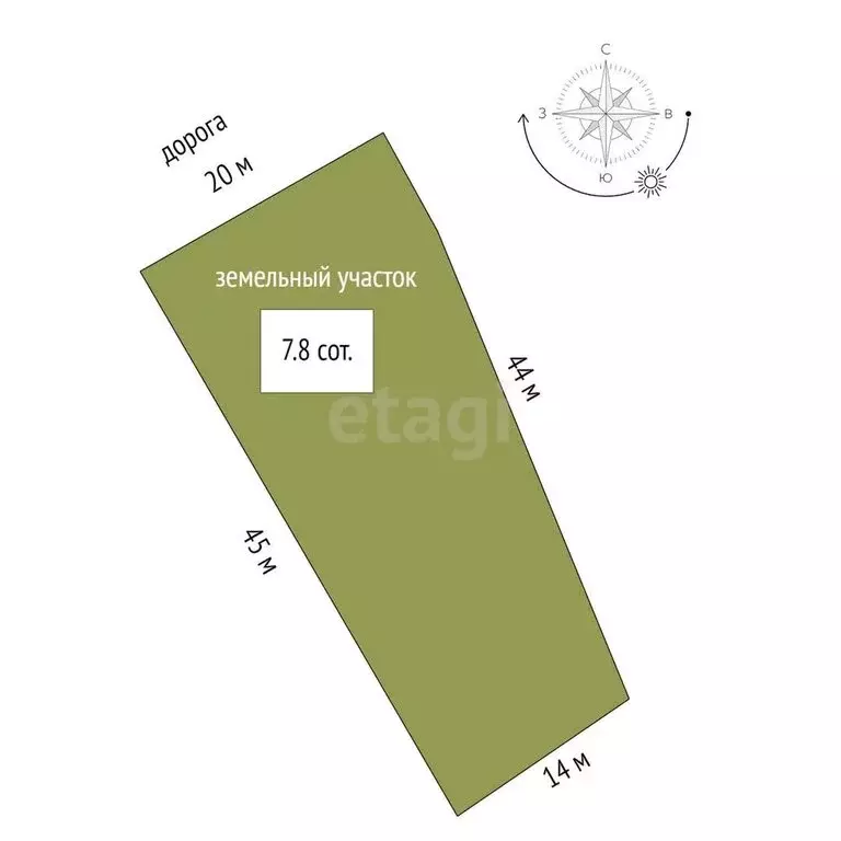 Участок в Заводоуковск, Революционная улица (7.8 м) - Фото 1