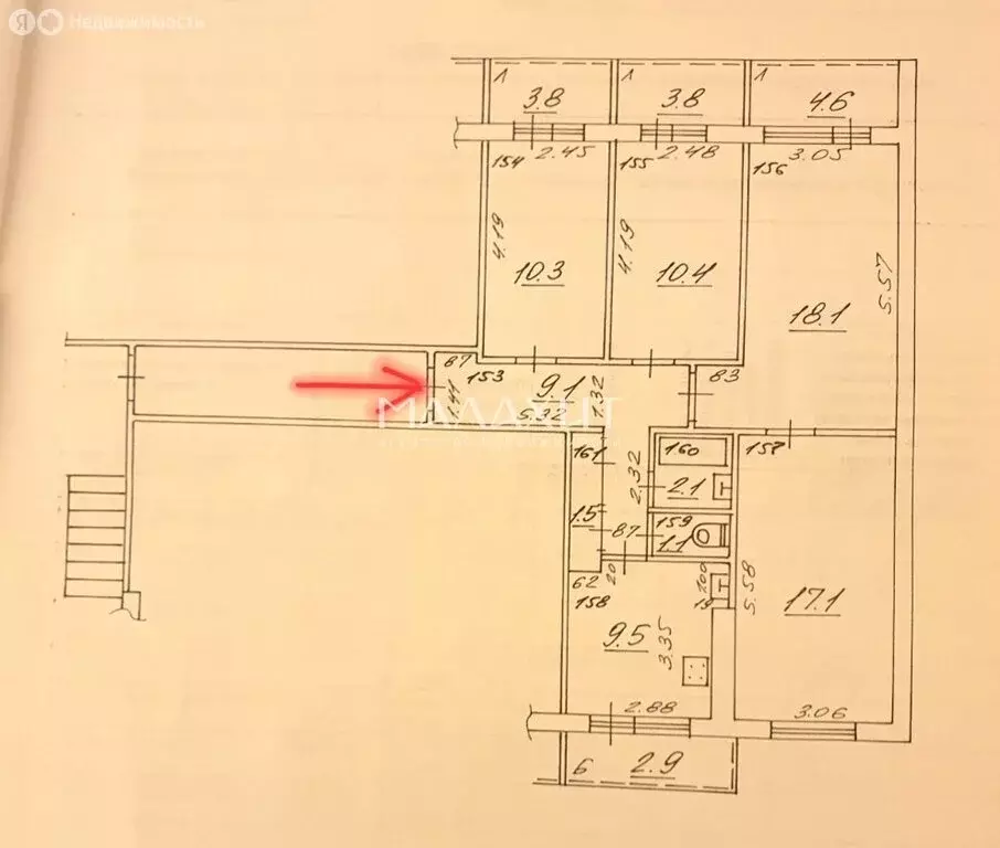 4-комнатная квартира: Самара, проспект Карла Маркса, 487 (80 м) - Фото 0