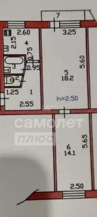 2-к кв. Пензенская область, Пенза ул. Богданова, 54 (46.0 м) - Фото 1